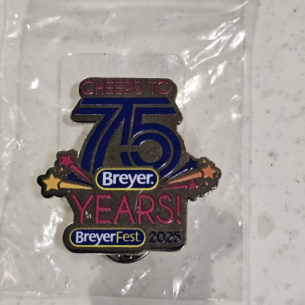 Breyerfest 2025 Cheers To 75 Years Pin Breyer